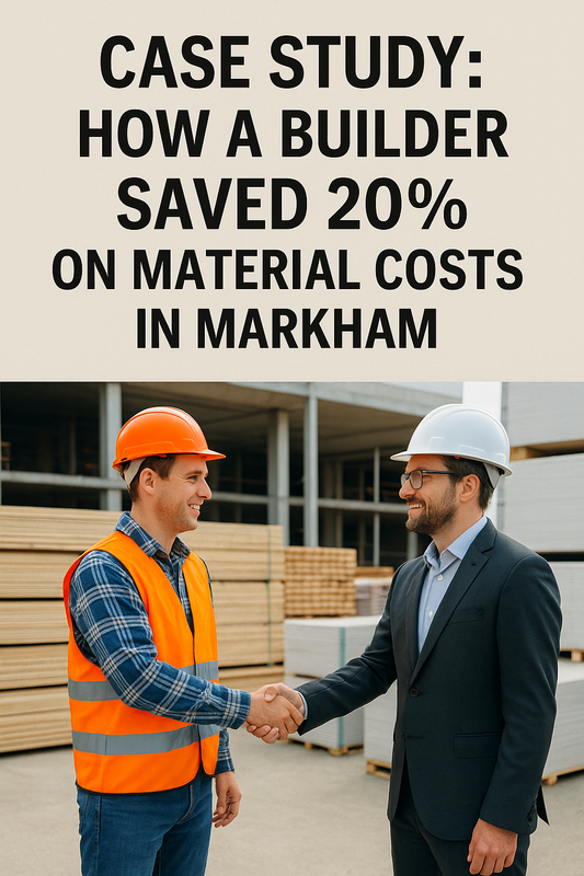 Case Study: How a Builder Saved 20% on Material Costs in Markham