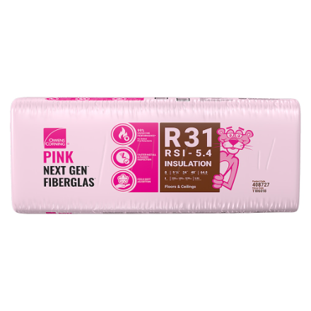 R31x24 Fiberglass Batt Insulation - Owens Corning