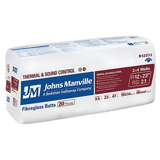 R12x23 Fiberglass Batt Insulation - Johns Manville