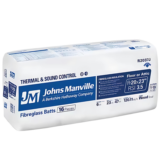 R20x23 Fiberglass Batt Insulation - Johns Manville