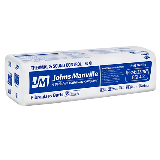 R24x23 Fiberglass Batt Insulation - Johns Manville
